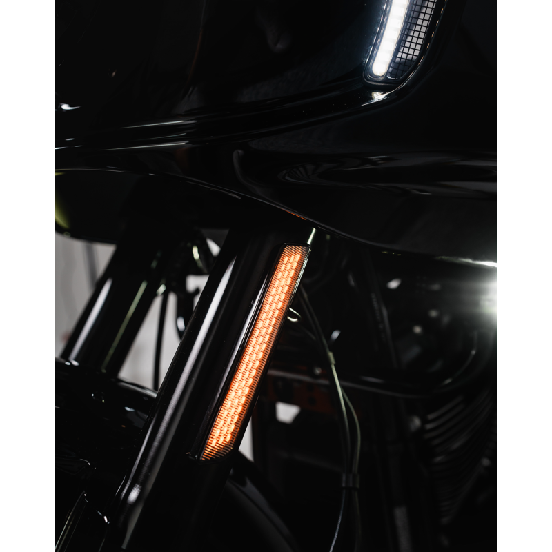CUSTOM DYNAMICS LIGHT LED FORK REFLECTOR REPLACEMENT SMOKED CD-FORK-LRST-SB