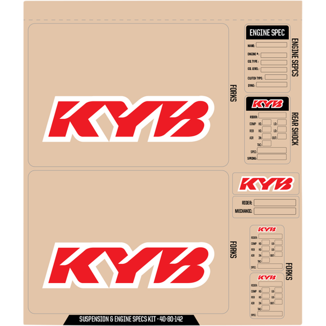 D'COR VISUALS DCOR KYB DECAL KIT RD 40-80-142