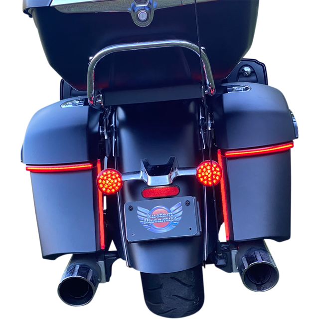 CUSTOM DYNAMICS LIGHT BAGZ REDLENS INDIAN INDBAG-SWN-R