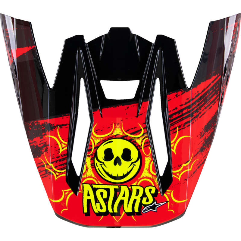 ALPINESTARS VISOR SM5 RASH RED/G 8987023-9033-OS