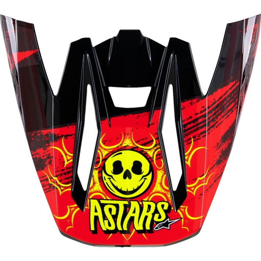 ALPINESTARS VISOR SM5 RASH RED/G 8987023-9033-OS