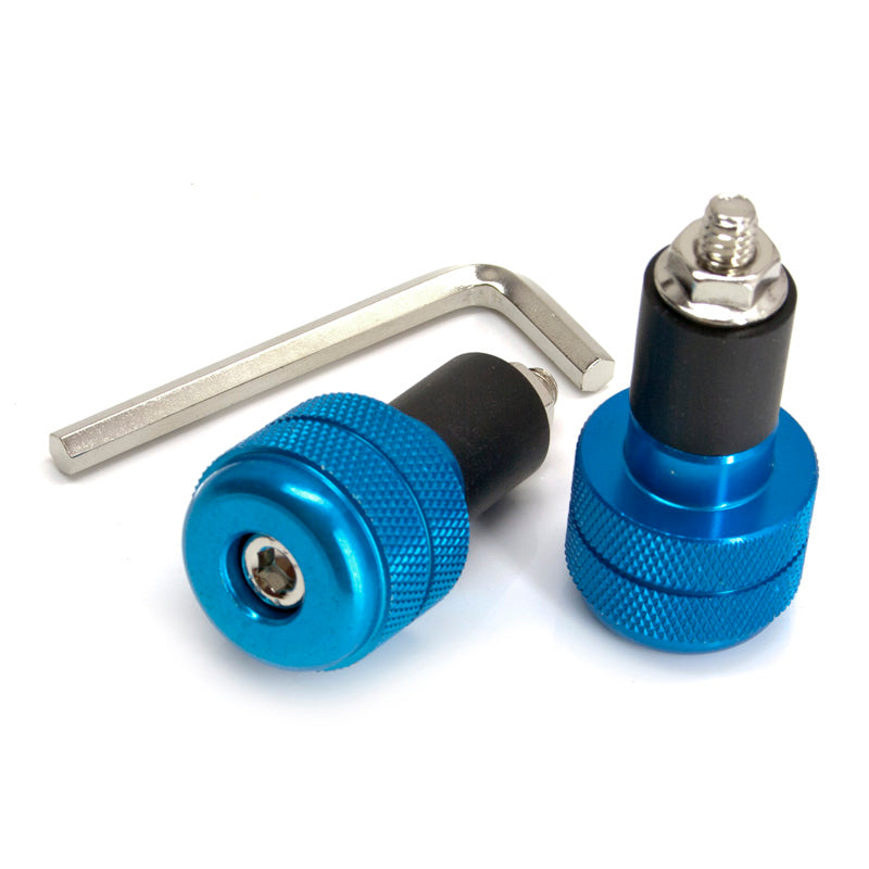 TOXIC BLUE HANDLEBAR PLUGS (2PCS). 0061401B