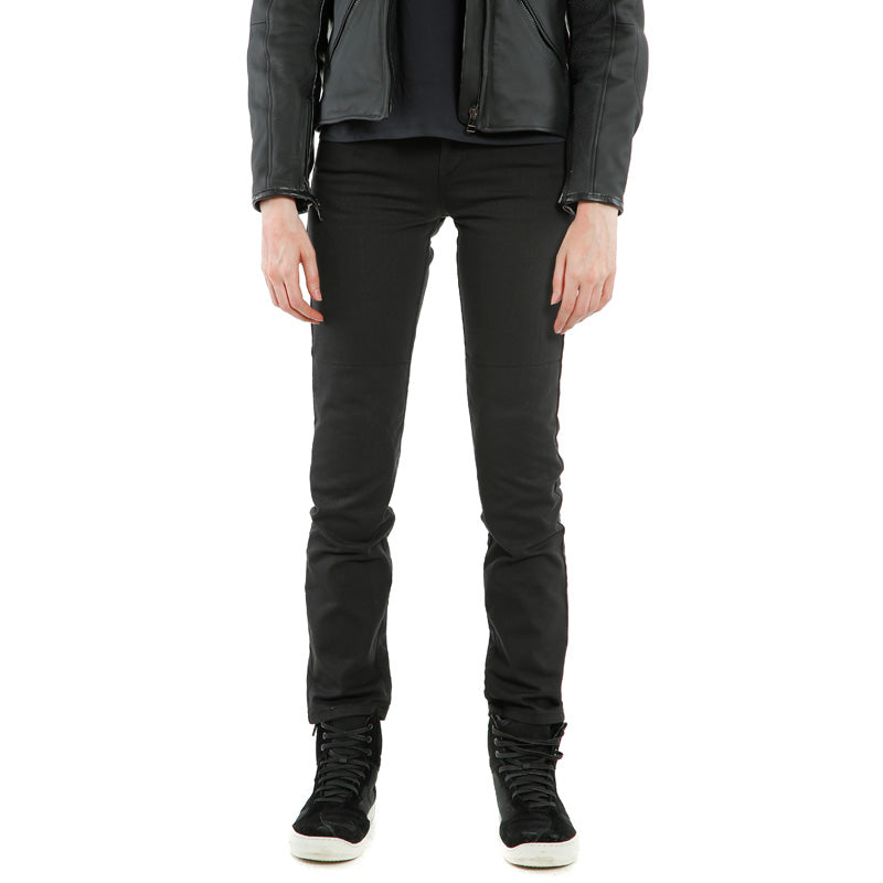 DAINESE CASUAL SLIM LADY TEX PANTS BLACK 2755157-001-29