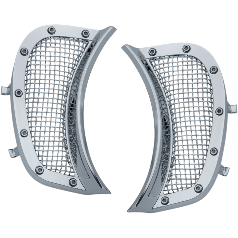 KURYAKYN MESH VENT ACCENTS, 15-19 FLTR, CHR PN 6518 KUR6518