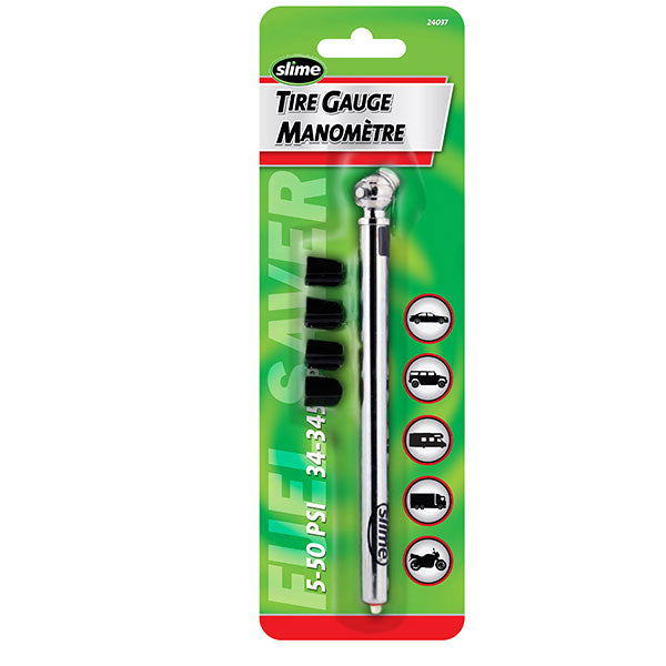 SLIME STANDARD PRESSURE TIRE GAUGE  24037