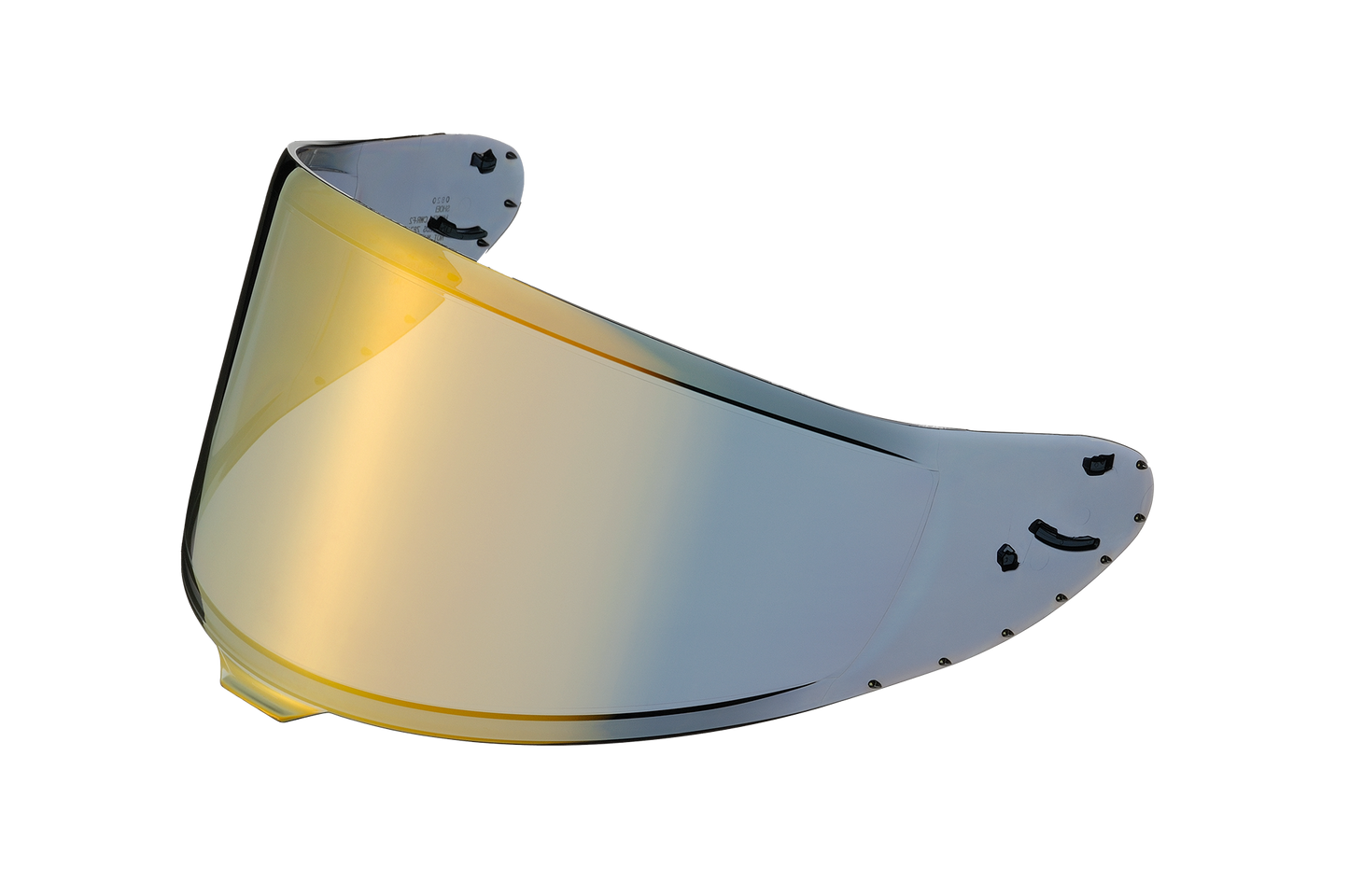 SHOEI CWR-F2 SHIELD W/PINS SPECTRA GOLD 10 CWRF2 SGLD OS
