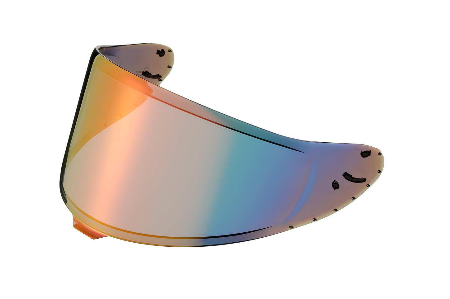 SHOEI CWR-F2 SHIELD W/PINS SPECTRA FIRE ORANGE 10 CWRF2 SFORG OS