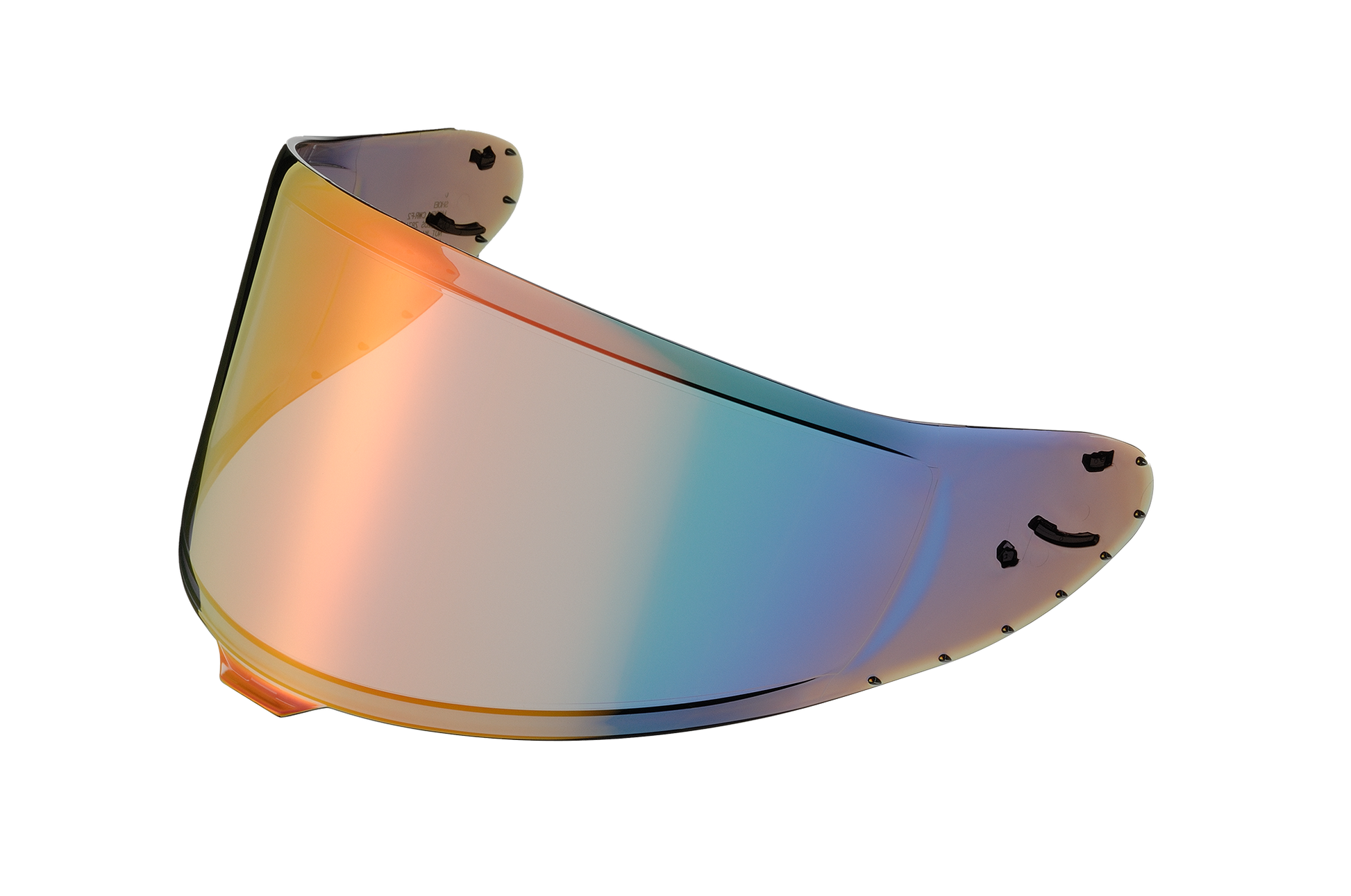 SHOEI CWR-F2 SHIELD W/PINS SPECTRA FIRE ORANGE 10 CWRF2 SFORG OS