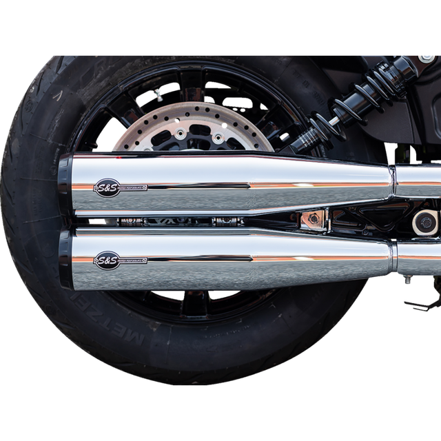 S&S CYCLE MUFFLER SLIP-ON GRAND NATIONAL CHROME 49 STATE SCOUT 4110-156