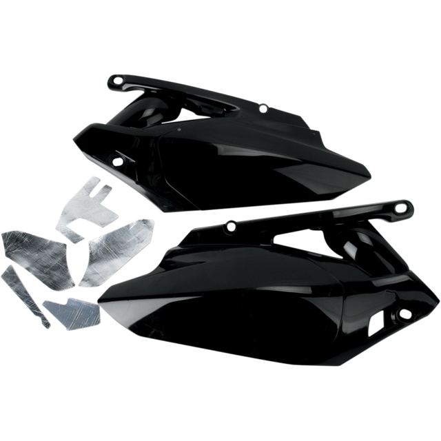 UFO YZF450 SIDE PANELS BLACK YA04819-001