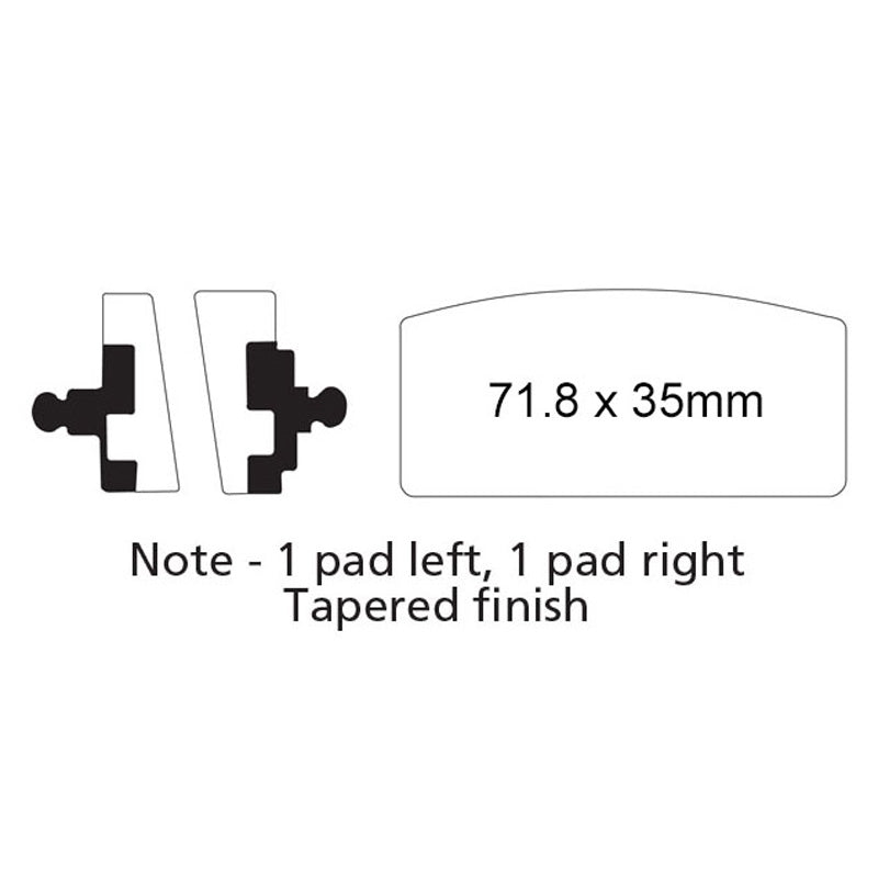 EBC EBC PAD FR BMW FA22FERODO 310-022(FDB155P) 3111233319