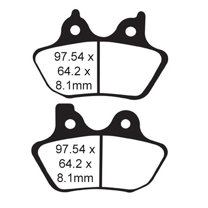 EBC EBC PAD FR/RR FA400 HARLEY 05 AND UP. 44082-00D
