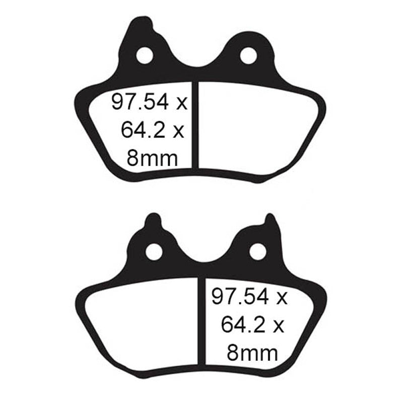 EBC EBC PAD RR FA434 HARLEY FXS/FLS 06-07 46721-06