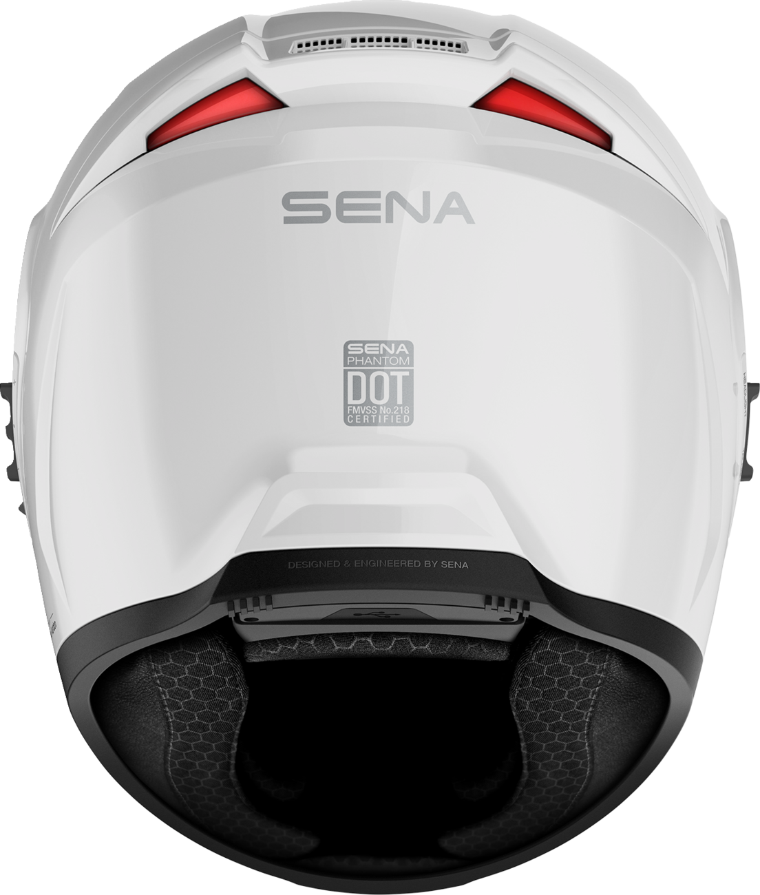 SENA PHANTOM FULL-FACE HELMET MESH GLOSSY WHITE S PHANTOM-GW00S3