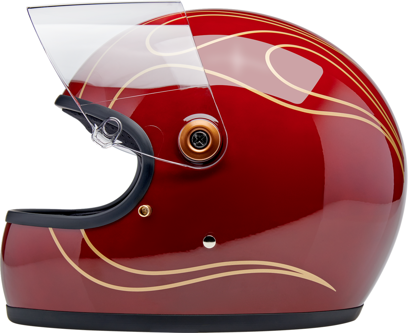 BILTWELL GRINGO S GARNET RED FLAMES XL 1003-594-505
