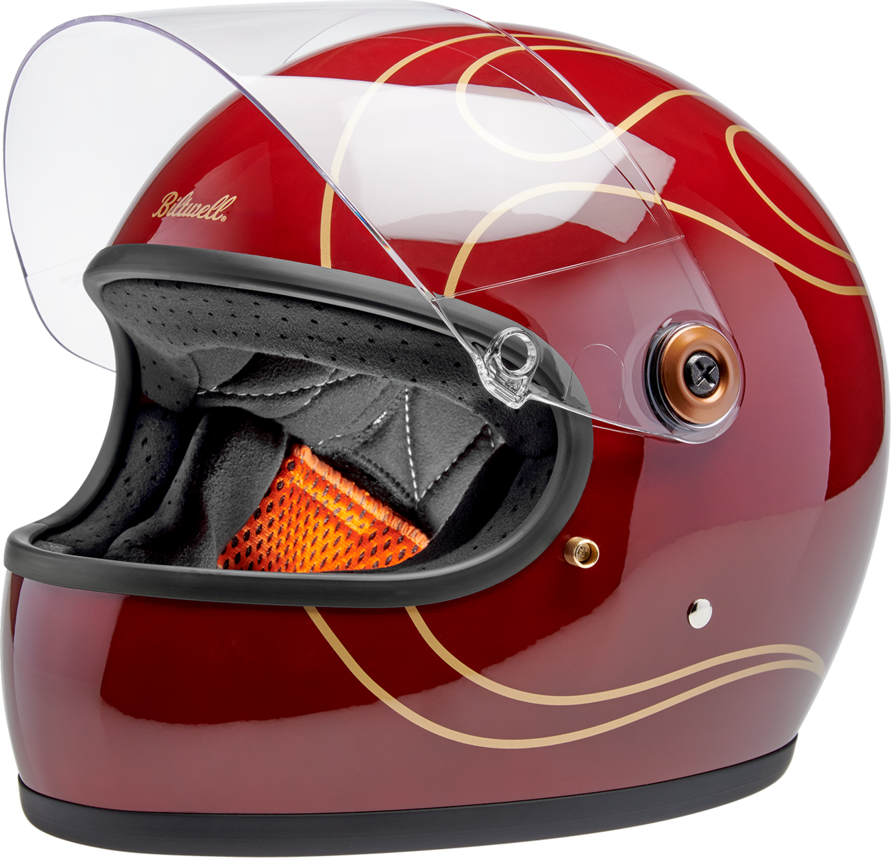 BILTWELL GRINGO S GARNET RED FLAMES 2XL 1003-594-506