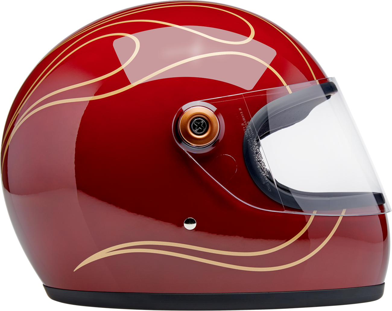 BILTWELL GRINGO S GARNET RED FLAMES LG 1003-594-504