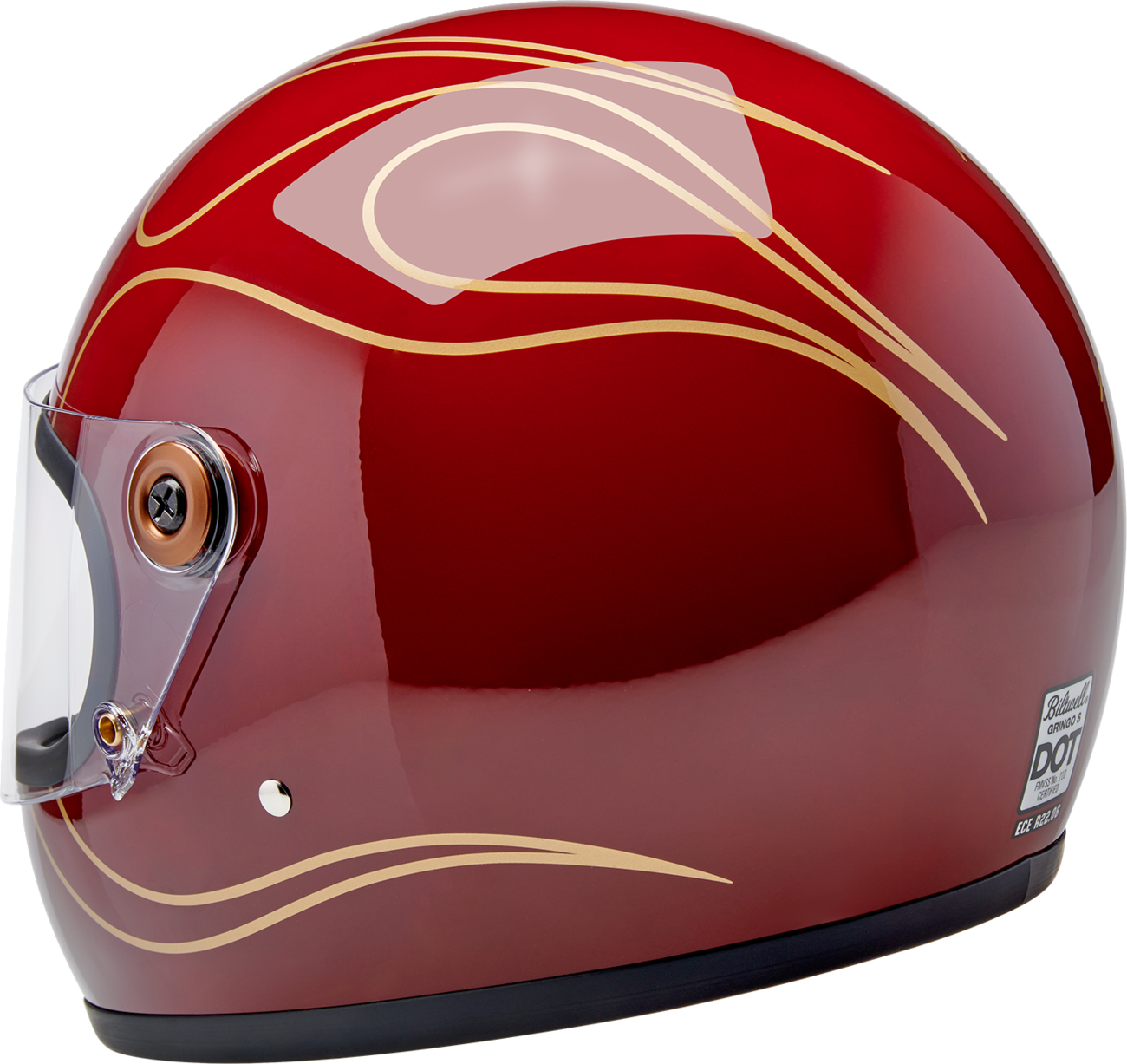 BILTWELL GRINGO S GARNET RED FLAMES 2XL 1003-594-506