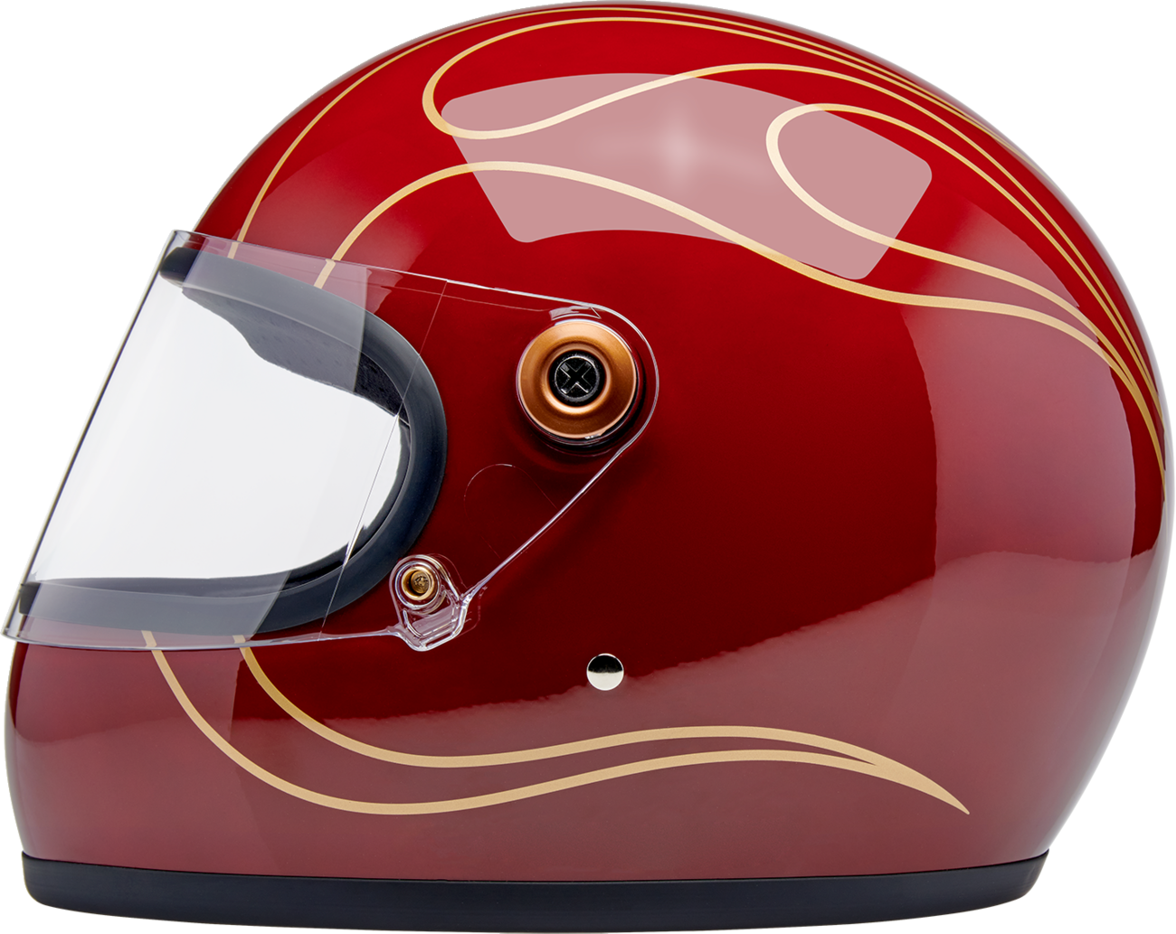BILTWELL GRINGO S GARNET RED FLAMES MD 1003-594-503