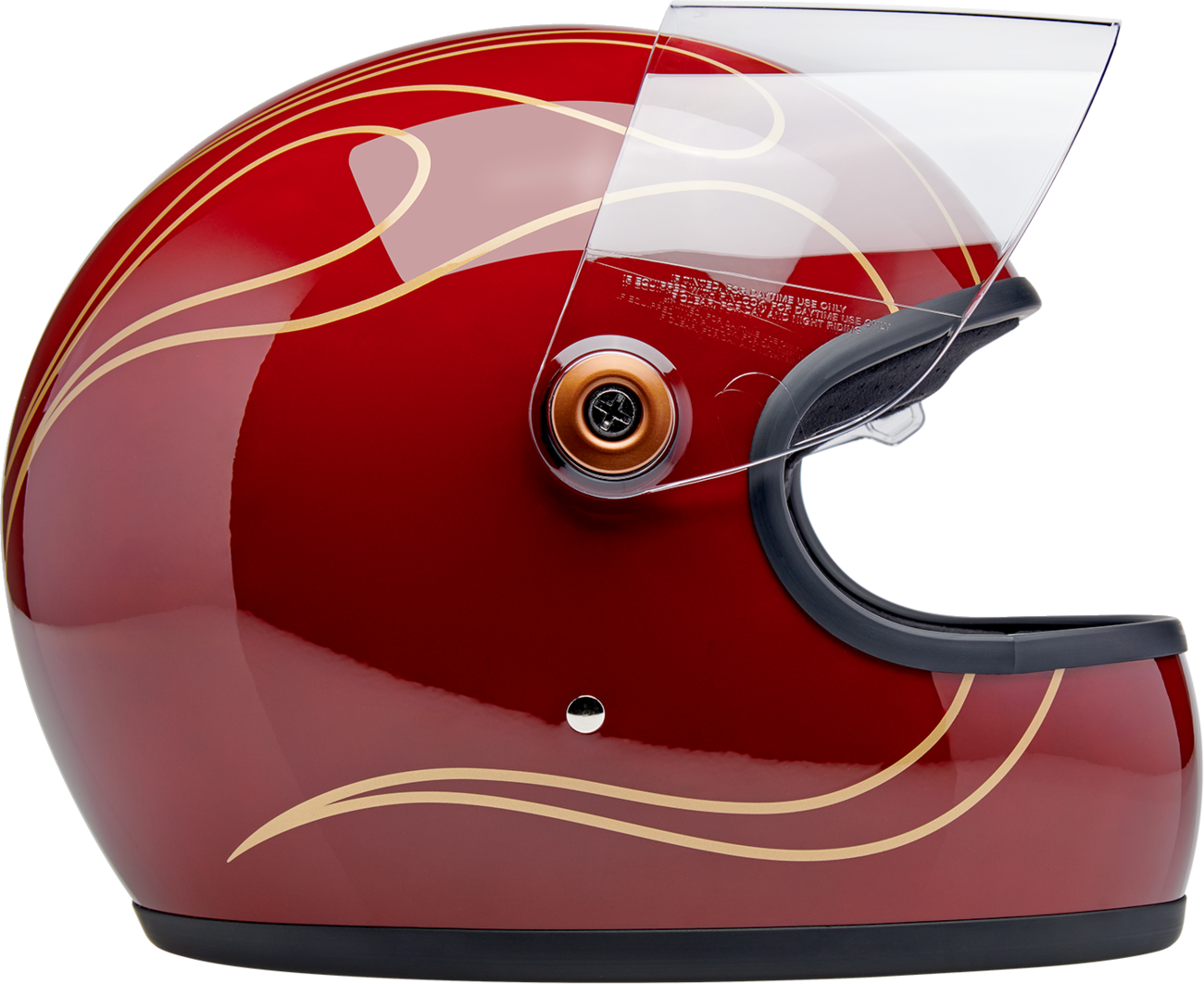 BILTWELL GRINGO S GARNET RED FLAMES LG 1003-594-504