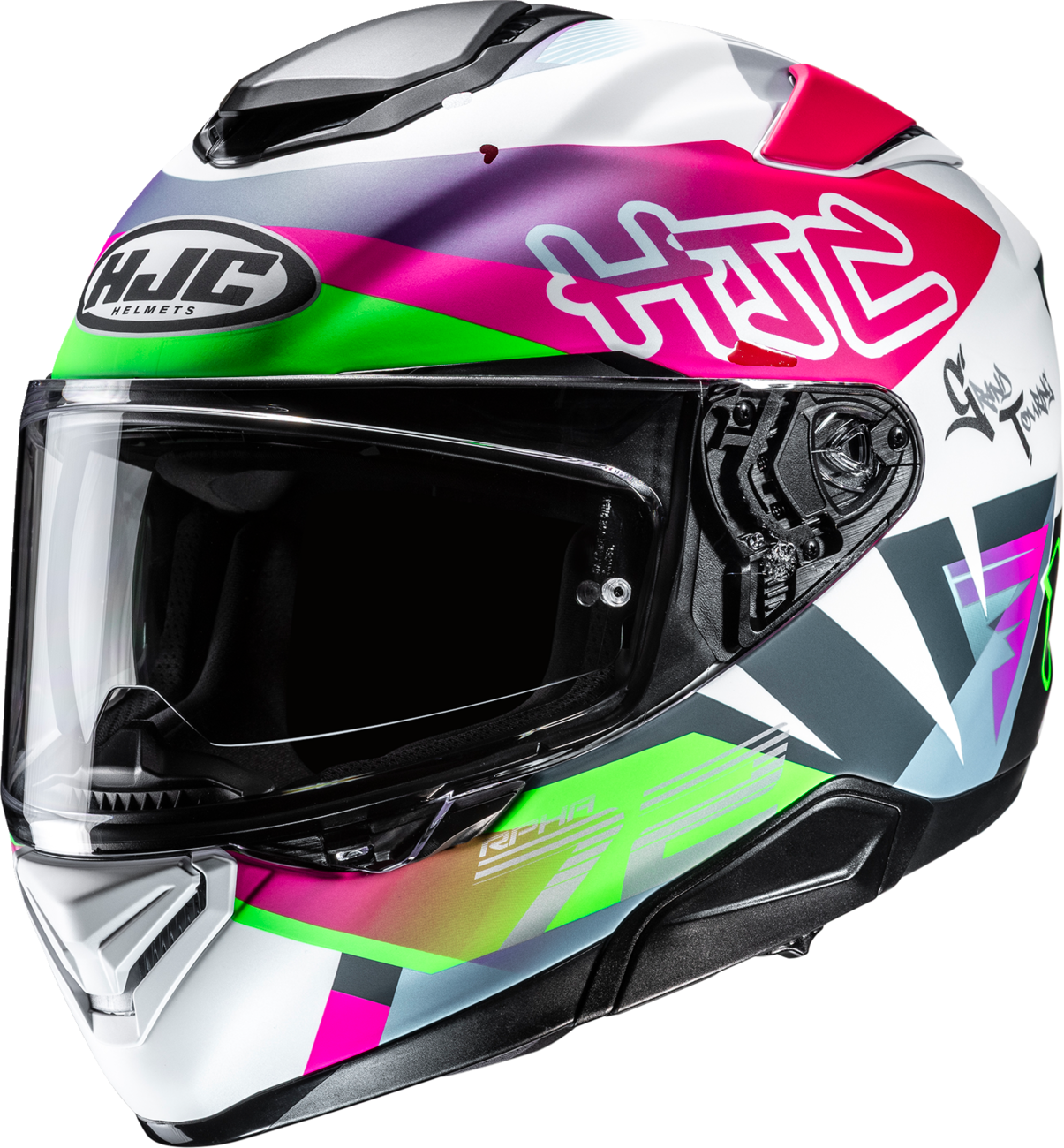 HJC RPHA 72 GOLDY SF WH/PK/GN LG FH11NEP6384V
