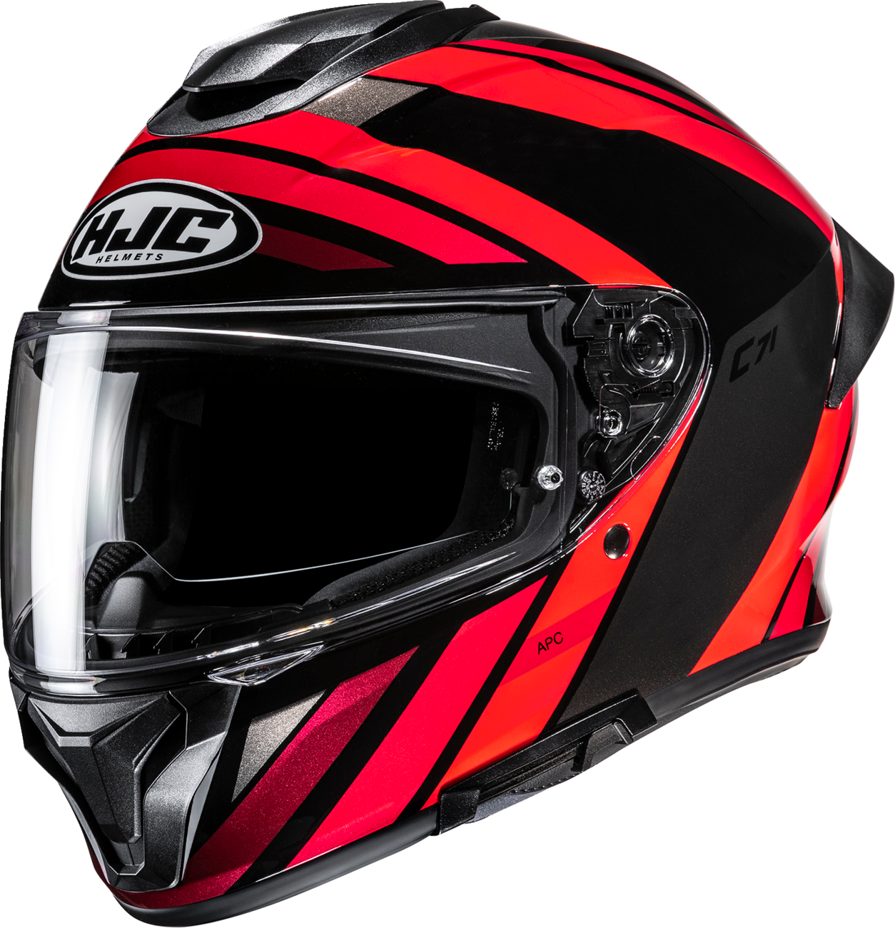 HJC C71 FABER BK/RD SM FP69NEP4201V