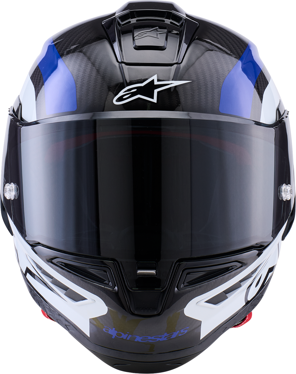ALPINESTARS (ROAD) HELMET S-R10 ARIUS BK/WH/BL GLOSS ECE06/DOT XXL 8203926-1647-2X