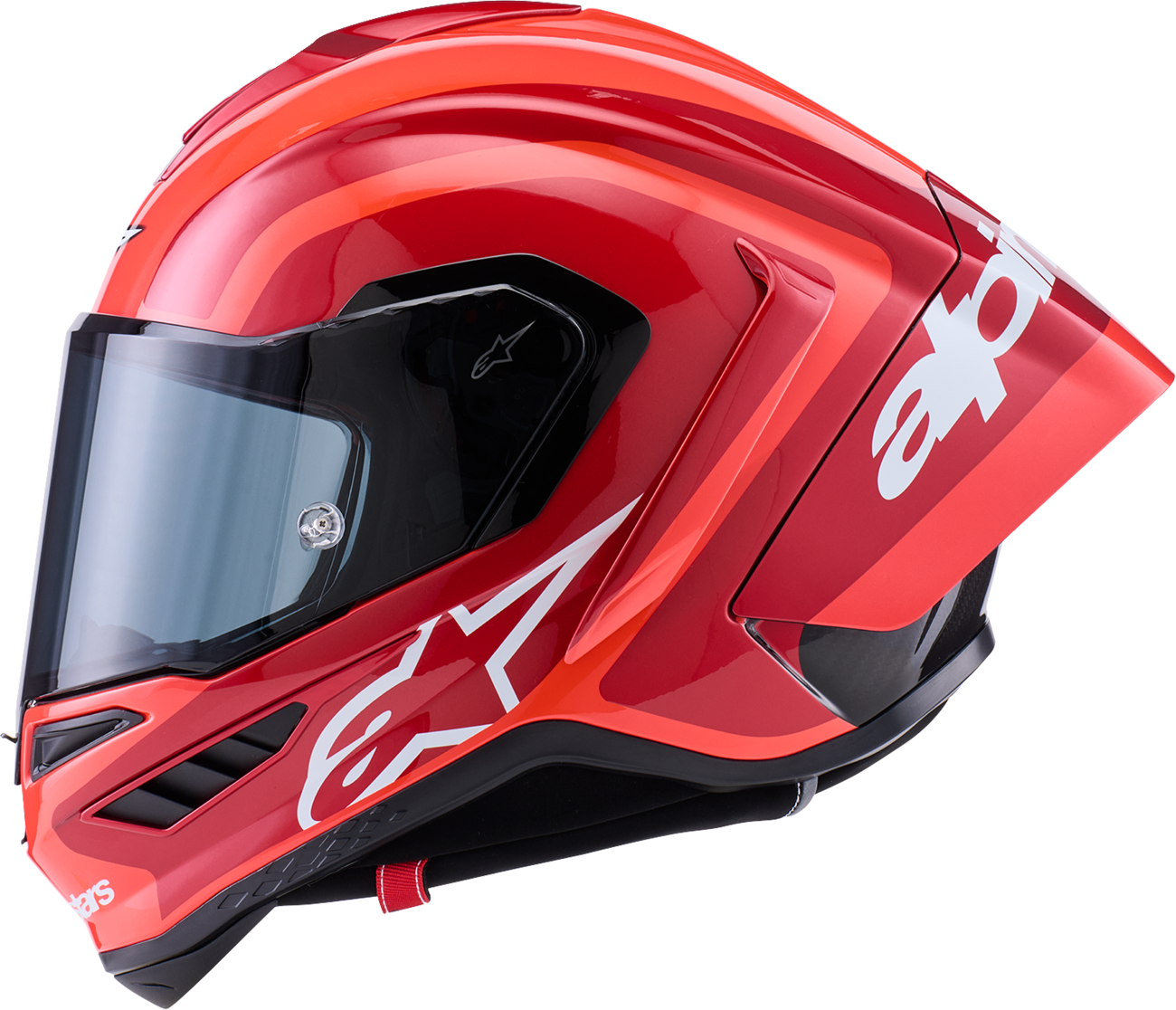 ALPINESTARS (ROAD) HELMET S-R10 ARIUS BK/WH/ DBL RD GLOSS ECE06/DOT XXL 8203926-1683-2X