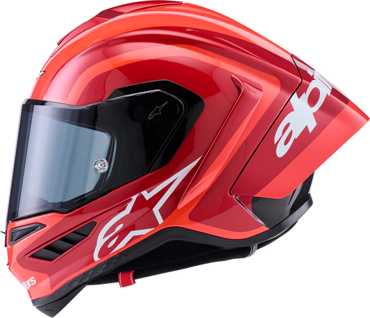 ALPINESTARS (ROAD) HELMET S-R10 ARIUS BK/WH/ DBL RD GLOSS ECE06/DOT XXL 8203926-1683-2X