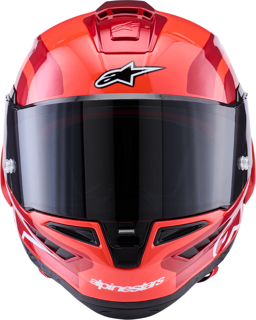 ALPINESTARS (ROAD) HELMET S-R10 ARIUS BK/WH/ DBL RD GLOSS ECE06/DOT S 8203926-1683-S
