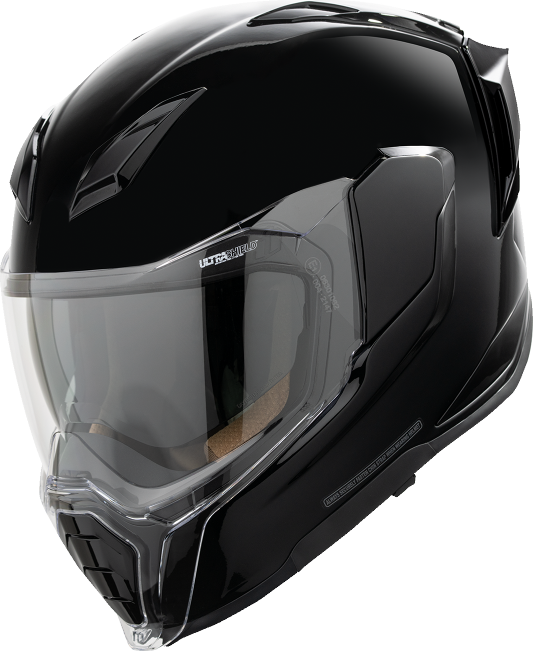 ICON ULTRAFLITE GLOSS BLACK 2XL 0101-19277