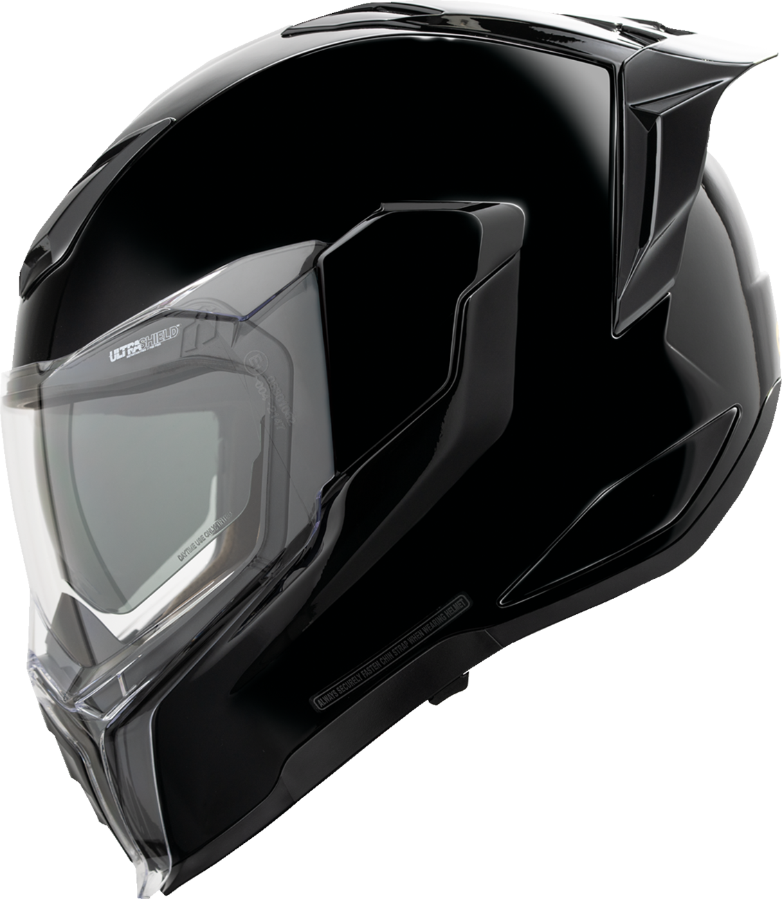 ICON ULTRAFLITE GLOSS BLACK 2XL 0101-19277