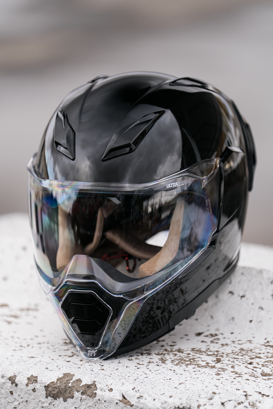 ICON ULTRAFLITE GLOSS BLACK XL 0101-19276