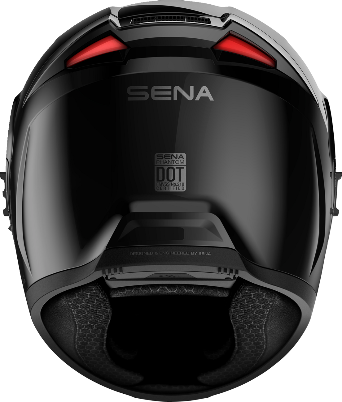 SENA PHANTOM ANC GLOSSY BLACK, XL SIZE, DOT PHANTOMANC-GB0XL3