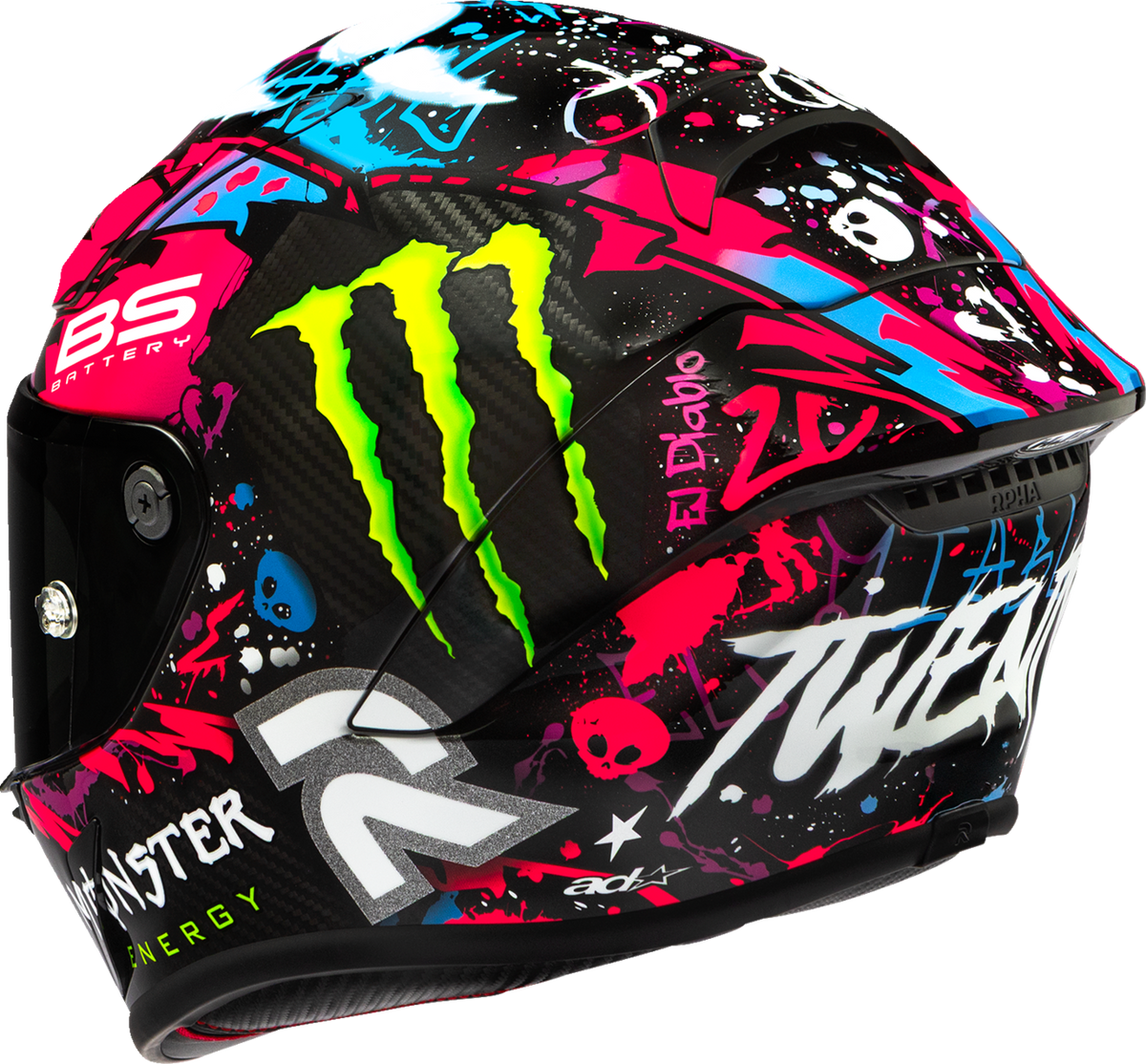 HJC RPHA 1 V2 CARBON FUNKY DIABLO MD FB26NEP5108V
