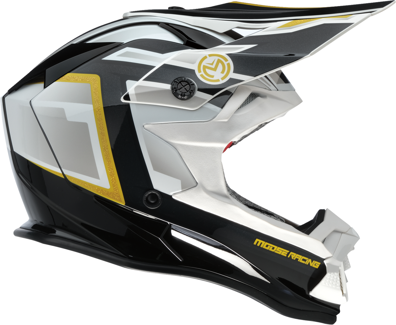 MOOSE RACING SOFTGOODS MR3 F.A.F. BLACK/WHITE/GOLD SM 0110-8928