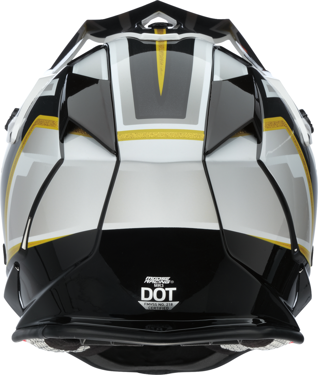 MOOSE RACING SOFTGOODS MR3 F.A.F. BLACK/WHITE/GOLD LG 0110-8930