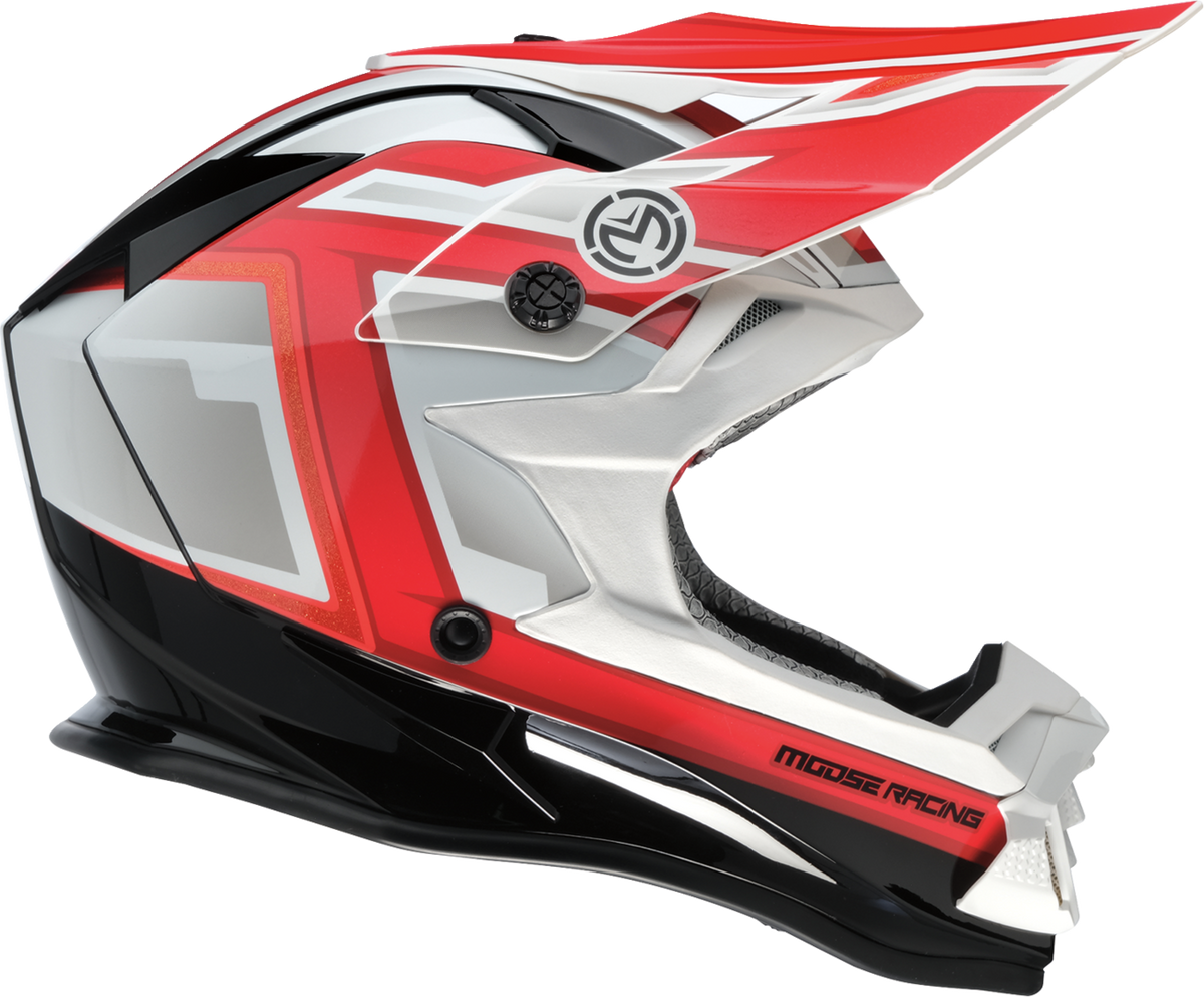 MOOSE RACING SOFTGOODS MR3 F.A.F. BLACK/WHITE/RED XL 0110-8936
