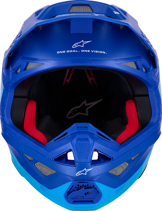 ALPINESTARS HELMET S-M10 FLOOD BLUE/BLK-CARB XL 8300923-7282-XL