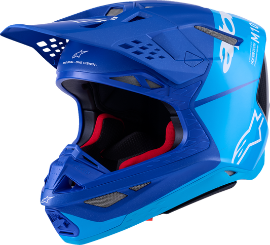 ALPINESTARS HELMET S-M10 FLOOD BLUE/BLK-CARB M 8300923-7282-M