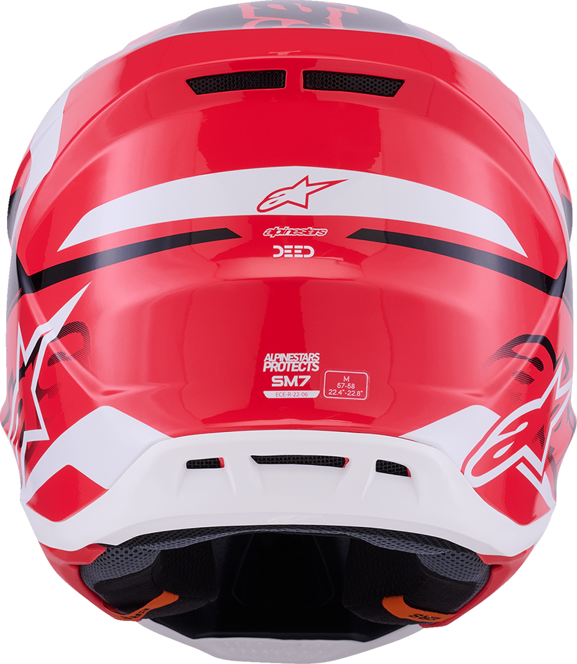ALPINESTARS HELMET SM7 DEED RED/BLK/WH L 8302326-3139-L