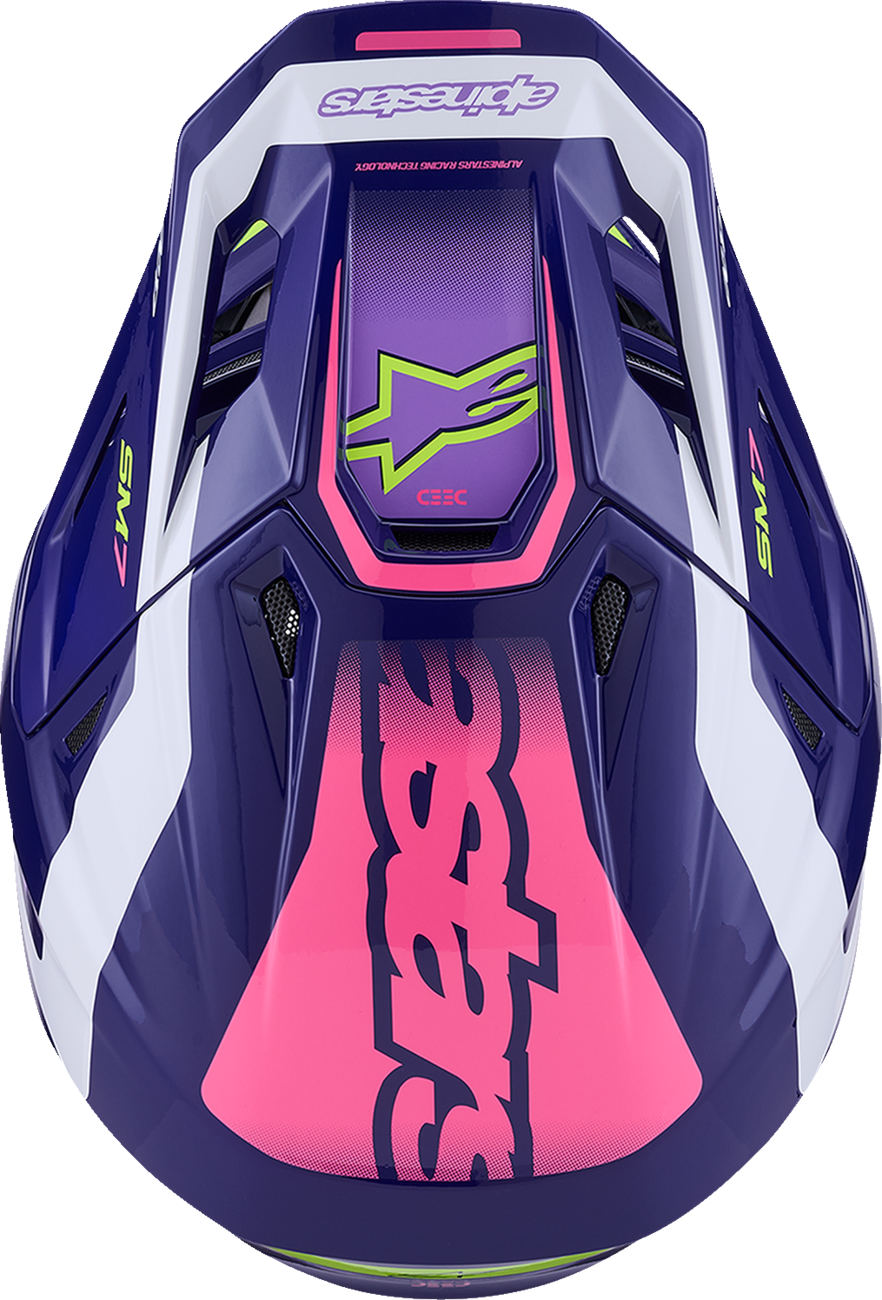 ALPINESTARS HELMET SM7 DEED PURPLE/PINK L 8302326-3142-L