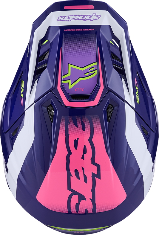ALPINESTARS HELMET SM7 DEED PURPLE/PINK L 8302326-3142-L