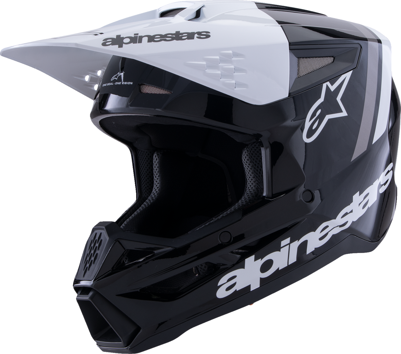 ALPINESTARS HELMET SM3 RADIUM BLK/WH/GY M 8300726-1546-M