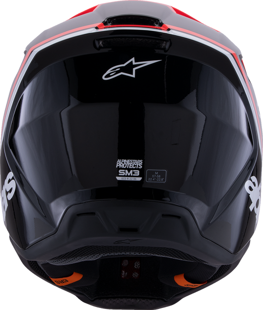 ALPINESTARS HELMET SM3 RADIUM BLK/RED/WH S 8300726-1553-S