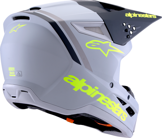 ALPINESTARS HELMET SM3 RADIUM GRAY/BLK/YL L 8300726-9510-L