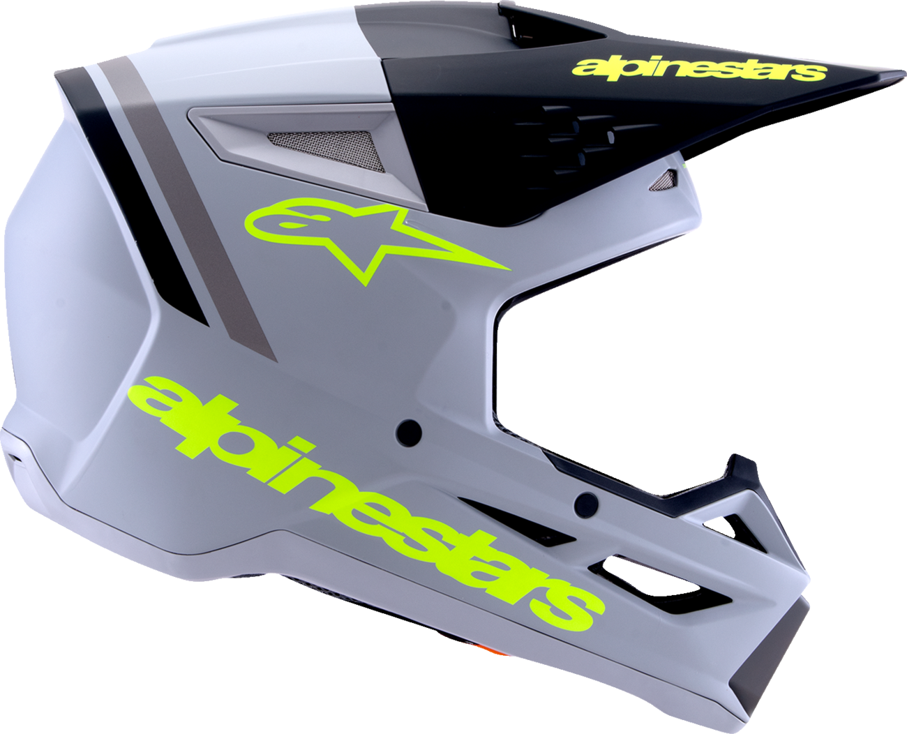 ALPINESTARS HELMET SM3 RADIUM GRAY/BLK/YL L 8300726-9510-L