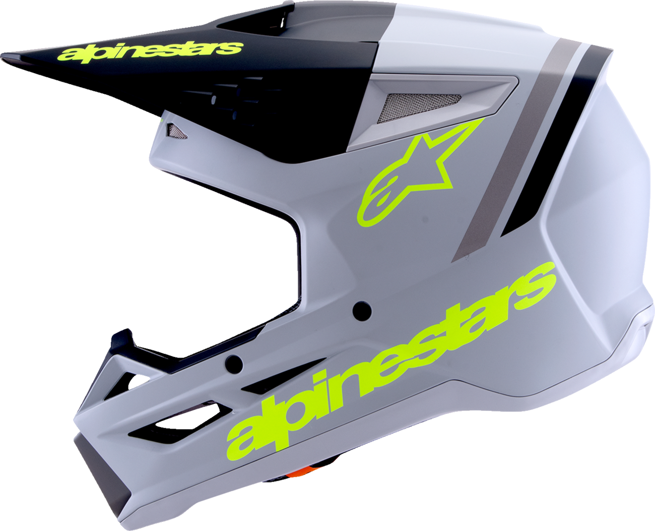 ALPINESTARS HELMET SM3 RADIUM GRAY/BLK/YL S 8300726-9510-S