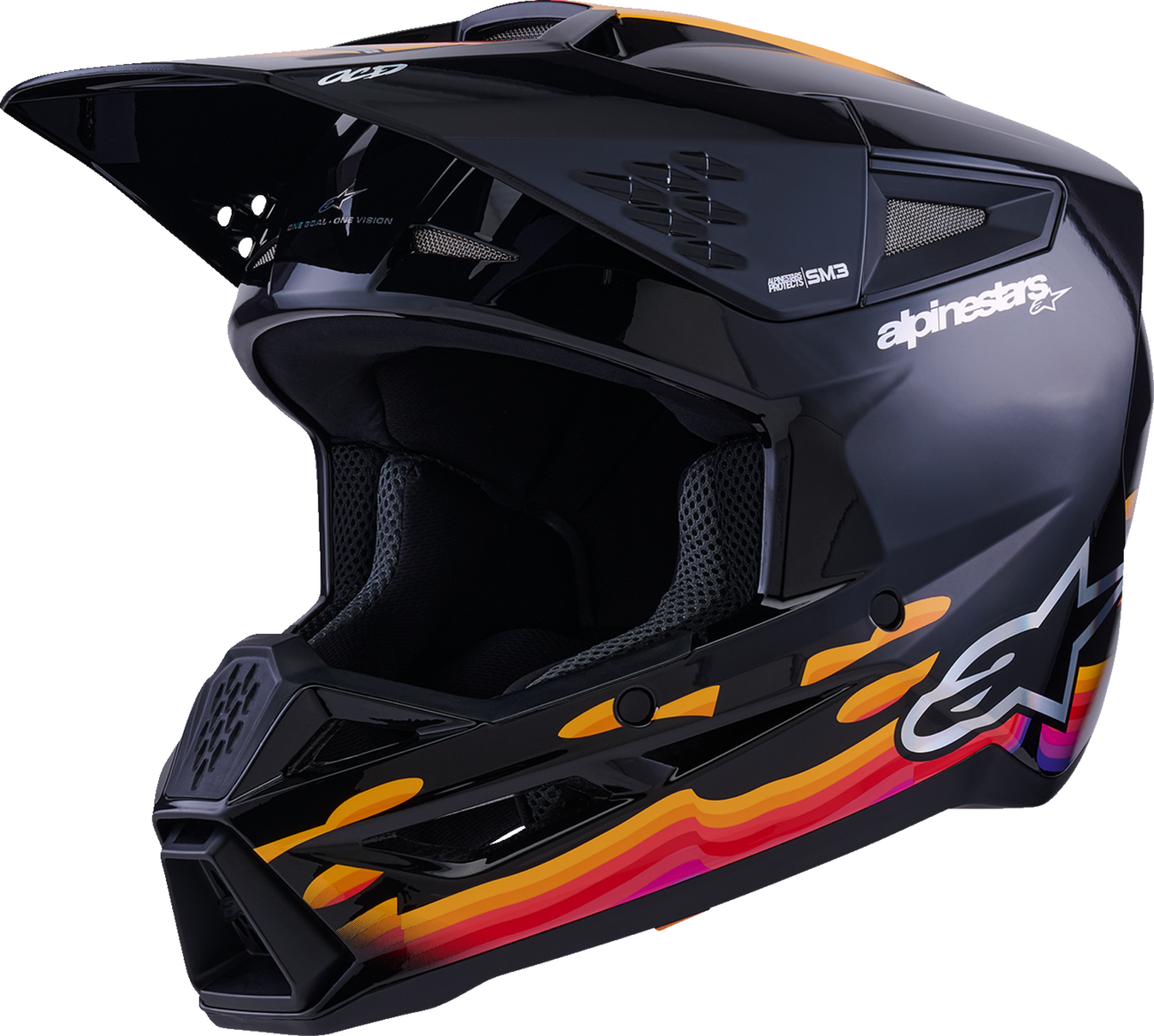 ALPINESTARS HELMET SM3 FORCE BLACK-GLOSS 2X 8301126-1180-2X