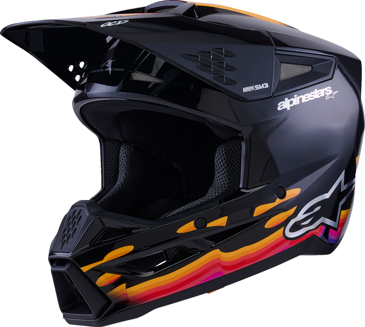 ALPINESTARS HELMET SM3 FORCE BLACK-GLOSS M 8301126-1180-M